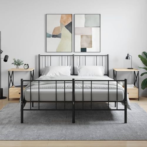 LVHUIDEH Nachttische 2er Set Sonoma-Eiche 50x41x65 cm Holzwerkstoff von LVHUIDEH