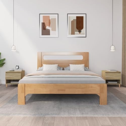 LVHUIDEH Nachttische 2er Set Sonoma-Eiche 50x46x50 cm Holzwerkstoff von LVHUIDEH