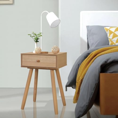 LVHUIDEH Nachttische mit Schublade, 2er Set, Beistelltisch, kompakte Nachtschrank, Nachtkonsole für Schlafzimmer Wohnzimmer, 40 x 30 x 61 cm, Massivholz Kiefer LVHUIDEH Nachttische mit Schublade, 2er Set, Beistelltisch, kompakte Nachtschrank, Nachtkonsole für Schlafzimmer Wohnzimmer, 40 x 30 x 61 cm, Massivholz Kiefer von LVHUIDEH