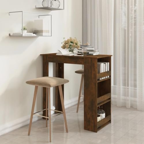 LVHUIDEH Schmaler Konsolentisch, Bartisch mit 3 Ablagen, Stehtisch, Bistrotisch für Garten Pub Wohnung Wohnzimmer Esszimmer, Moderner Stil, Einfache Montage, 102 x 50 x 103.5 cm, Holzwerkstoff LVHUIDEH Schmaler Konsolentisch, Bartisch mit 3 Ablagen, Stehtisch, Bistrotisch für Garten Pub Wohnung Wohnzimmer Esszimmer, Moderner Stil, Einfache Montage, 102 x 50 x 103.5 cm, Holzwerkstoff von LVHUIDEH