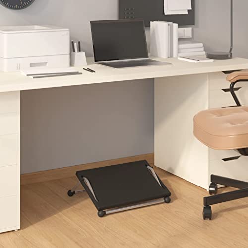 LVHUIDEH Schreibtisch Fußstütze mit Massagefunktion, Höhenverstellbar, Ergonomisches Design, rutschfest Footrest für Büro und Zuhause, 45 x 40 x 13.5 cm, HIPS (schlagfestes Polystyrol) von LVHUIDEH