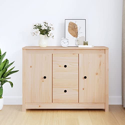 LVHUIDEH Sideboard, Beistellschrank, Aufbewahrungsschrank, Buffetschrank für Wohnzimmer Esszimmer Flur, Langlebig und Robust, 100x35x74 cm, Massivholz Kiefer LVHUIDEH Sideboard, Beistellschrank, Aufbewahrungsschrank, Buffetschrank für Wohnzimmer Esszimmer Flur, Langlebig und Robust, 100x35x74 cm, Massivholz Kiefer von LVHUIDEH