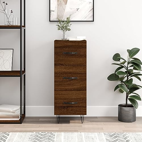 LVHUIDEH Sideboard, Beistellschrank, Aufbewahrungsschrank, Buffetschrank für Wohnzimmer Esszimmer Flur, Langlebig und Robust, Braun Eichen-Optik 34,5x34x90 cm, Holzwerkstoff LVHUIDEH Sideboard, Beistellschrank, Aufbewahrungsschrank, Buffetschrank für Wohnzimmer Esszimmer Flur, Langlebig und Robust, Braun Eichen-Optik 34,5x34x90 cm, Holzwerkstoff von LVHUIDEH