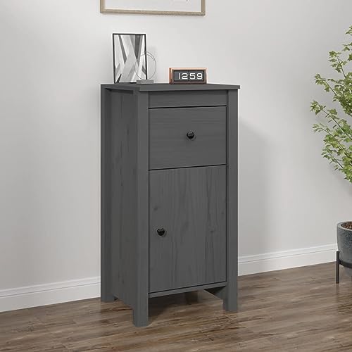 LVHUIDEH Sideboard, Beistellschrank, Aufbewahrungsschrank, Buffetschrank für Wohnzimmer Esszimmer Flur, Langlebig und Robust, Grau, 40x35x80 cm, Massivholz Kiefer LVHUIDEH Sideboard, Beistellschrank, Aufbewahrungsschrank, Buffetschrank für Wohnzimmer Esszimmer Flur, Langlebig und Robust, Grau, 40x35x80 cm, Massivholz Kiefer von LVHUIDEH