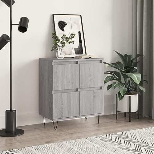 LVHUIDEH Sideboard, Beistellschrank, Aufbewahrungsschrank, Buffetschrank für Wohnzimmer Esszimmer Flur, Langlebig und Robust, Grau Sonoma, 60x35x70 cm, Holzwerkstoff LVHUIDEH Sideboard, Beistellschrank, Aufbewahrungsschrank, Buffetschrank für Wohnzimmer Esszimmer Flur, Langlebig und Robust, Grau Sonoma, 60x35x70 cm, Holzwerkstoff von LVHUIDEH