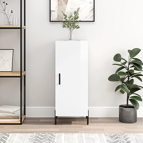 LVHUIDEH Sideboard, Beistellschrank, Aufbewahrungsschrank, Buffetschrank für Wohnzimmer Esszimmer Flur, Langlebig und Robust, Hochglanz-Weiß, 34,5x34x90 cm, Holzwerkstoff LVHUIDEH Sideboard, Beistellschrank, Aufbewahrungsschrank, Buffetschrank für Wohnzimmer Esszimmer Flur, Langlebig und Robust, Hochglanz-Weiß, 34,5x34x90 cm, Holzwerkstoff von LVHUIDEH
