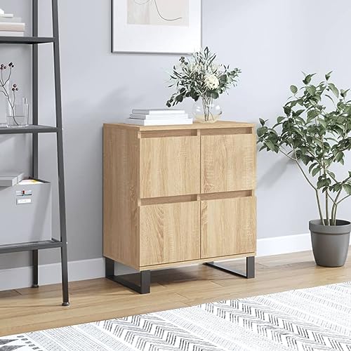 LVHUIDEH Sideboard, Beistellschrank, Aufbewahrungsschrank, Buffetschrank für Wohnzimmer Esszimmer Flur, Langlebig und Robust, Sonoma-Eiche, 60x35x70 cm, Holzwerkstoff LVHUIDEH Sideboard, Beistellschrank, Aufbewahrungsschrank, Buffetschrank für Wohnzimmer Esszimmer Flur, Langlebig und Robust, Sonoma-Eiche, 60x35x70 cm, Holzwerkstoff von LVHUIDEH
