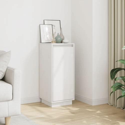 LVHUIDEH Sideboard, Beistellschrank, Aufbewahrungsschrank, Buffetschrank für Wohnzimmer Esszimmer Flur, Langlebig und Robust, Weiß, 31,5x34x75 cm, Massivholz Kiefer LVHUIDEH Sideboard, Beistellschrank, Aufbewahrungsschrank, Buffetschrank für Wohnzimmer Esszimmer Flur, Langlebig und Robust, Weiß, 31,5x34x75 cm, Massivholz Kiefer von LVHUIDEH