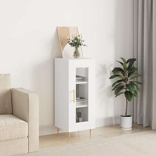 LVHUIDEH Sideboard, Beistellschrank, Aufbewahrungsschrank, Buffetschrank für Wohnzimmer Esszimmer Flur, Langlebig und Robust, Weiß, 34,5x34x90 cm, Holzwerkstoff LVHUIDEH Sideboard, Beistellschrank, Aufbewahrungsschrank, Buffetschrank für Wohnzimmer Esszimmer Flur, Langlebig und Robust, Weiß, 34,5x34x90 cm, Holzwerkstoff von LVHUIDEH