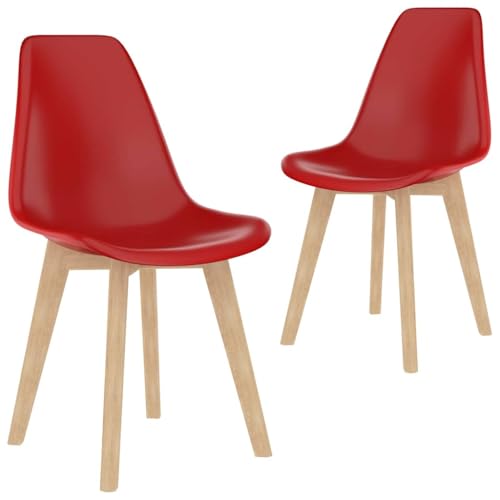 LVHUIDEH Stuhl, 2er Set, Esszimmerstühle für Esszimmer Küche, Ergonomischen Design, Langlebig, Esstisch Stühle, 46 x 51 x 82 cm, PP (Polypropylen), Buchenholz von LVHUIDEH