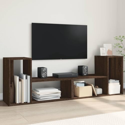 LVHUIDEH TV-Schränke 2er Set Braun Eichen-Optik 75x30x50 cm Holzwerkstoff LVHUIDEH TV-Schränke 2er Set Braun Eichen-Optik 75x30x50 cm Holzwerkstoff von LVHUIDEH