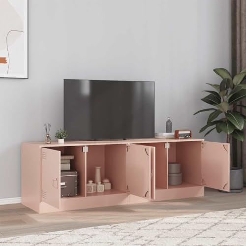LVHUIDEH TV-Schränke 2er Set Rosa 67x39x44 cm Stahl von LVHUIDEH