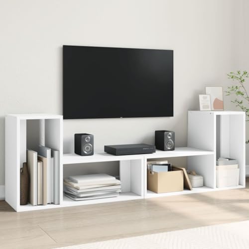 LVHUIDEH TV-Schränke 2er Set Weiß 75x30x50 cm Holzwerkstoff von LVHUIDEH