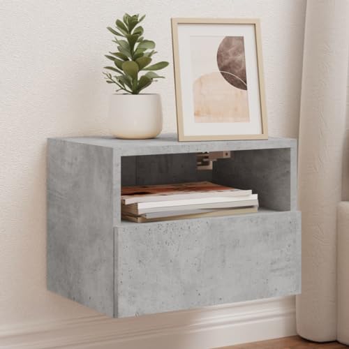 LVHUIDEH TV-Wandschränke 2er Set Betongrau 40x30x30 cm Holzwerkstoff von LVHUIDEH