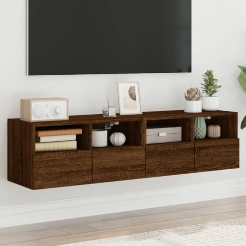LVHUIDEH TV-Wandschränke 2er Set Braun Eiche-Optik 60x30x30 cm LVHUIDEH TV-Wandschränke 2er Set Braun Eiche-Optik 60x30x30 cm von LVHUIDEH