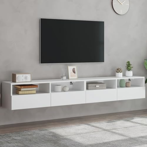 LVHUIDEH TV-Wandschränke 2er Set Weiß 100x30x30 cm Holzwerkstoff LVHUIDEH TV-Wandschränke 2er Set Weiß 100x30x30 cm Holzwerkstoff von LVHUIDEH