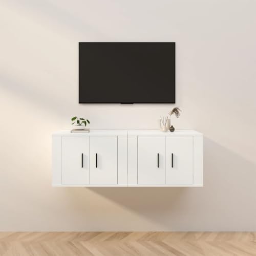 LVHUIDEH TV-Wandschränke 2er Set Weiß 57x34,5x40 cm LVHUIDEH TV-Wandschränke 2er Set Weiß 57x34,5x40 cm von LVHUIDEH