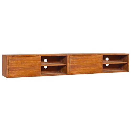 LVHUIDEH TV-Wandschrank 180x30x30 cm Teak Massivholz von LVHUIDEH