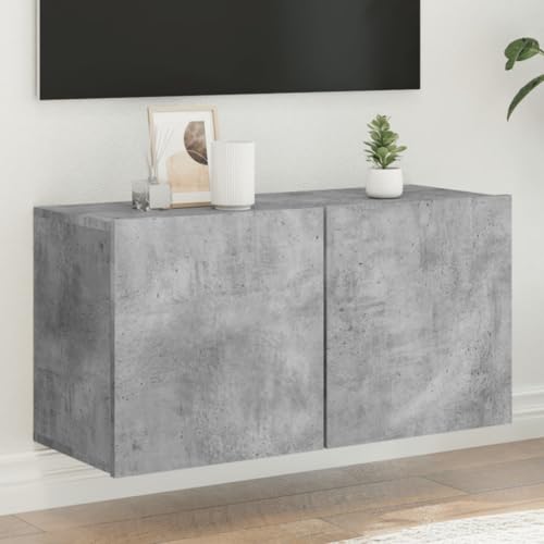 LVHUIDEH TV-Wandschrank Betongrau 80x30x41 cm von LVHUIDEH