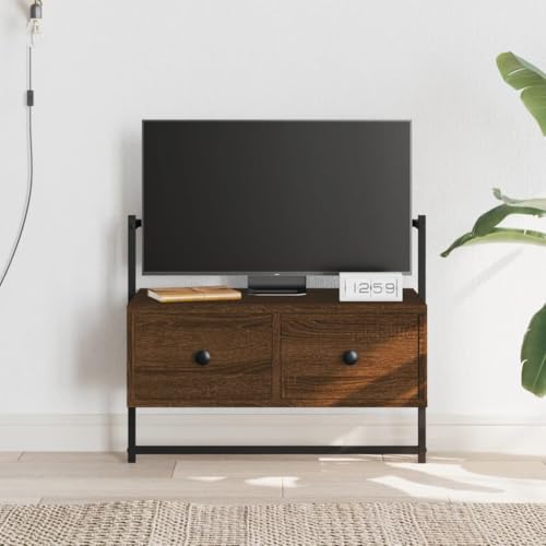 LVHUIDEH TV-Wandschrank Braun Eiche 60,5x30x51 cm Holzwerkstoff von LVHUIDEH