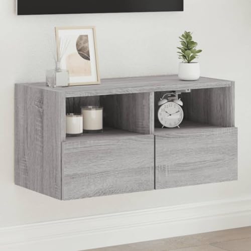 LVHUIDEH TV-Wandschrank Grau Sonoma 60x30x30 cm Holzwerkstoff von LVHUIDEH