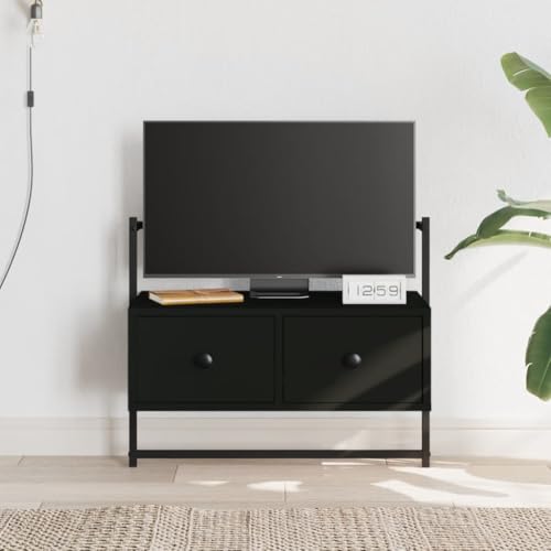 LVHUIDEH TV-Wandschrank Schwarz 60,5x30x51 cm Holzwerkstoff von LVHUIDEH