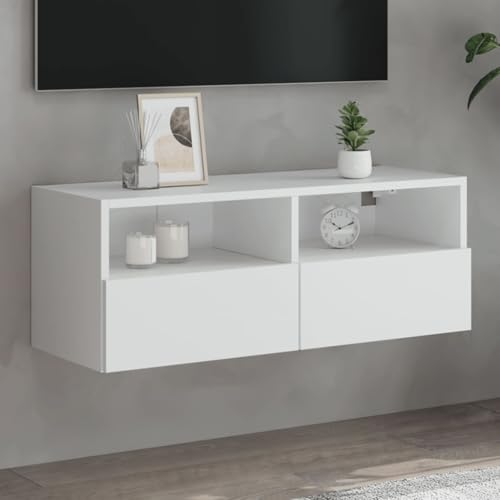 LVHUIDEH TV-Wandschrank Weiß 80x30x30 cm Holzwerkstoff von LVHUIDEH