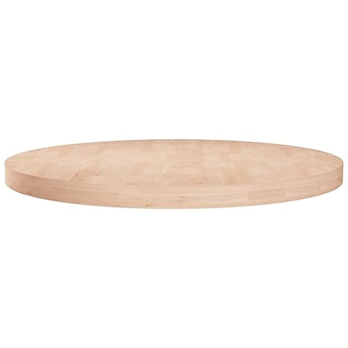LVHUIDEH Tischplatte, Holzplatte, Couchtischplatte, Vintage-Stil, Rund, Ersatz-Tischplatte, Einfach Esstischplatte, 70 x 70 x 4 cm, Massives Eichenholz LVHUIDEH Tischplatte, Holzplatte, Couchtischplatte, Vintage-Stil, Rund, Ersatz-Tischplatte, Einfach Esstischplatte, 70 x 70 x 4 cm, Massives Eichenholz von LVHUIDEH