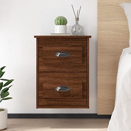 LVHUIDEH Wand-Nachttische 2er Set Braun Eichen-Optik 41,5x36x53 cm LVHUIDEH Wand-Nachttische 2er Set Braun Eichen-Optik 41,5x36x53 cm von LVHUIDEH