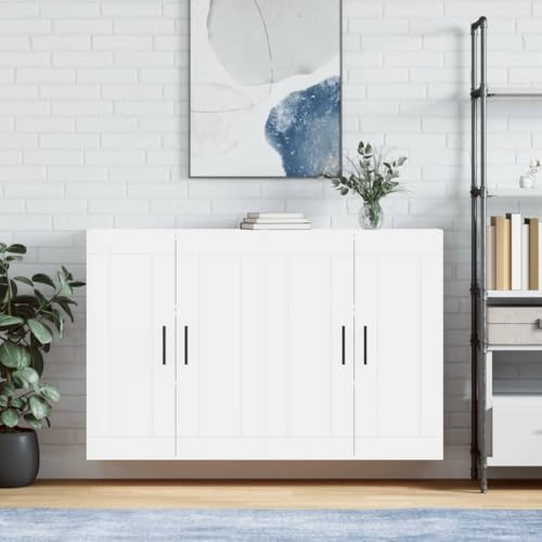 LVHUIDEH Wandschränke 2er Set, Weiß, Holzwerkstoff von LVHUIDEH