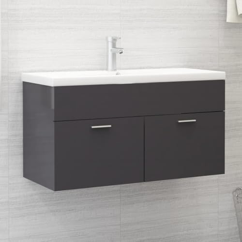 LVHUIDEH Wandschrank mit 1 Fach und 2 Türen, Wandmontage, Waschbeckenunterschrank, Hängeschrank, Badschrank, Maximale Belastbarkeit 60 kg, 90 x 38.5 x 46 cm, Holzwerkstoff LVHUIDEH Wandschrank mit 1 Fach und 2 Türen, Wandmontage, Waschbeckenunterschrank, Hängeschrank, Badschrank, Maximale Belastbarkeit 60 kg, 90 x 38.5 x 46 cm, Holzwerkstoff von LVHUIDEH
