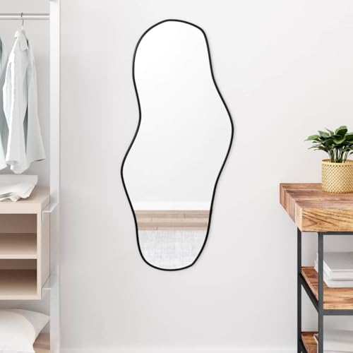 LVHUIDEH Wandspiegel, Badezimmerspiegel, Schminkspiegel, Kosmetikspiegel, Dekorativer Spiegel für Ankleidezimmer Schlafzimmer Flur, Modern, 100 x 45 cm, Glas, PVC von LVHUIDEH