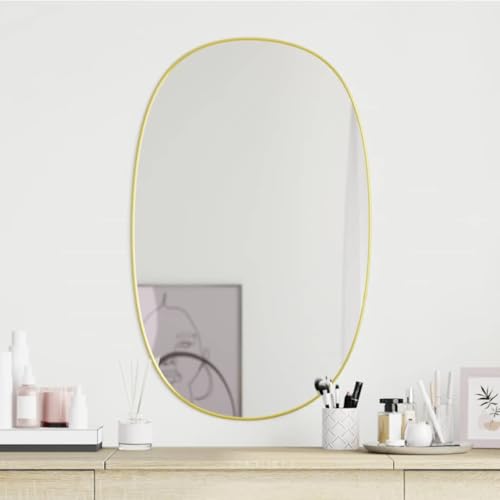 LVHUIDEH Wandspiegel, Badezimmerspiegel, Schminkspiegel, Kosmetikspiegel, Dekorativer Spiegel für Ankleidezimmer Schlafzimmer Flur, Modern, 70 x 45 cm, Glas, PVC LVHUIDEH Wandspiegel, Badezimmerspiegel, Schminkspiegel, Kosmetikspiegel, Dekorativer Spiegel für Ankleidezimmer Schlafzimmer Flur, Modern, 70 x 45 cm, Glas, PVC von LVHUIDEH