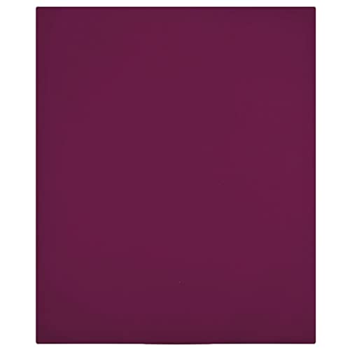 Spannbettlaken Jersey Maschinenwaschbar Bordeauxrot 160x200 cm Baumwolle von LVHUIDEH