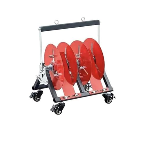 LVLDAWA Einachsiger Kabelständer, Tragbarer Kabelständer Mit Rädern, Gewerbliche Und Industrielle Kabelaufbewahrung Für Den Elektrohandel(35x28x45cm) von LVLDAWA