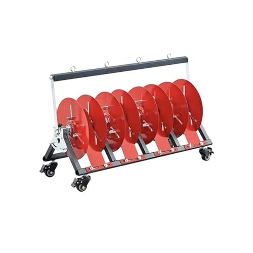 LVLDAWA Einachsiger Kabelständer, Tragbarer Kabelständer Mit Rädern, Gewerbliche Und Industrielle Kabelaufbewahrung Für Den Elektrohandel(67x28x45cm) von LVLDAWA