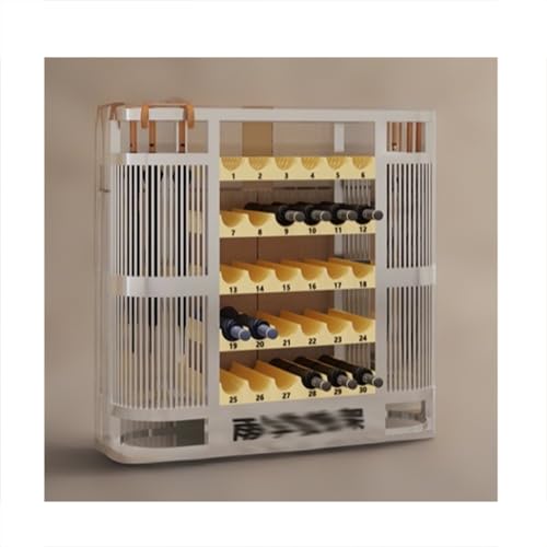 LVLDAWA Schirmständer Aus Metall Regal Für Gewerbliche Schirmaufbewahrung Freistehender, Rechteckiger Schirmständer Mit Herausnehmbarer Abtropfschale Fürs Büro(Weiß,116X30.5X84CM) von LVLDAWA