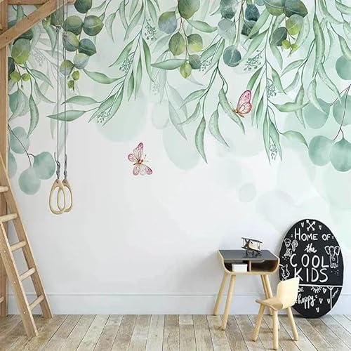 LVPASA 3D frische Pflanzen Tapete Wandbild Haus Schlafzimmer Wohnzimmer Hintergrund Wand Vliesstoff von LVPASA