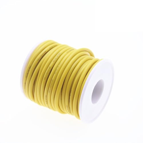 10 Meter hitzebeständiges Kabel, weicher Silikondraht, 12 15 16 17 18 20 AWG(Yellow,13 AWG 10 meters) von LVSELINGI