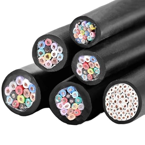 15M PVC-Kabeldraht 14-40 Kerne reines Kupferkernleiterkabel Signaldraht 15-22 AWG flexibler Steuerdraht(22 AWG,16 cores) von LVSELINGI