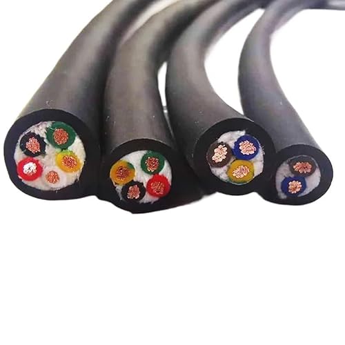 20 m Biegeschleppkettenkabel 2/3/4/5/6/8/10-adriges reines Kupfer mit hoher Flexibilität 22 20 18 17 15 13 AWG CNC-Kabel Roboterarmdraht(8 cores,13 AWG 2.5MM2) von LVSELINGI