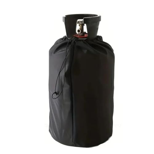 210D Outdoor Propan Tank Gas Flasche Abdeckung Schwarz Oxford Tuch Wasserdicht, Staubdicht und UV-beständig Camping Grill Gas Herd Cove(21x30cm) von LVSELINGI