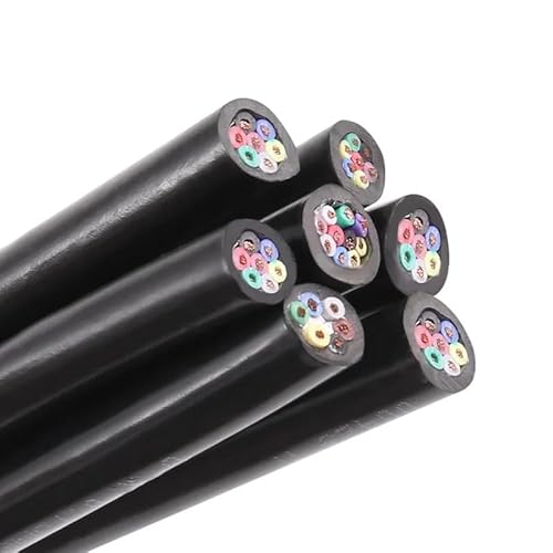 5 Meter 10/12/14/16/20/24 Kerne PVC-ummanteltes reines Kupferkernleiterkabel Signalkabel 26/24/22AWG Steuerkabel flexibles Kabel(20cores 24AWG 0.2MM) von LVSELINGI