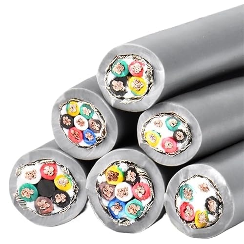 5M Biegeschleppkettenkabel 2 3 4 6 8 10-adriges reines Kupfer hohe Flexibilität 26 24 22 20 18 17 15 13 AWG CNC-Kabel Roboterarmdraht(2 cores,18 AWG 0.75mm) von LVSELINGI