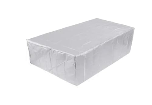 Almighty wasserdichte Abdeckplane, geeignet for Sofa, Tisch, runder Tisch, Stuhl, L-förmiges Sofa, Gartenterrasse, Schutzhülle(Silver,210X110X70cm) von LVSELINGI