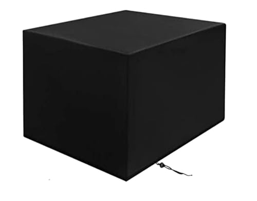 Gartenmöbelabdeckung in Mehreren Größen, Schutzhülle for Gartentisch und -stühle, Maschinen- und Schrankabdeckung, wasserdichte Silberne Sofaabdeckung(Noir,180X150X80cm) von LVSELINGI