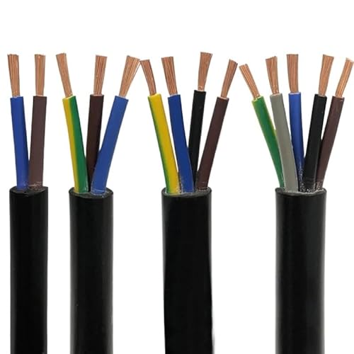 Kabel H05VV-F Kupfer 5m 2/3/4/5 Leiter 13-18 AWG PVC Souple(2 cores,18AWG 0.75MM) von LVSELINGI