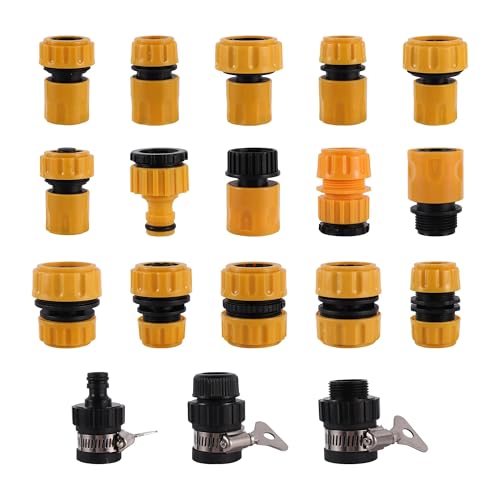 LVSELINGI 16mm Wasserrohr Schnellverbinder Schlauchanschluss Kunststoff Standard Kühlung Bewässerung Tropfset Gartenbewässerung Schlauchanschlussadapter(4197) von LVSELINGI