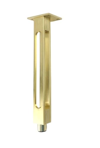LVSELINGI 4 Stück Aluminiumlegierung Schrankfüße verstellbare Möbelbeine 20/25/30 cm for Badezimmerschrank Kommode Nachttisch Beine ersetzen Cheerfully (Color : Gold-20cm-4pcs) von LVSELINGI
