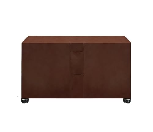 LVSELINGI 60 Größen Strapazierfähige Gartenmöbel-Abdeckung for Sofa, Tisch, Stuhl, Terrasse, wasserdicht, Winddicht, UV-beständig, gegen Regen und Schnee(Brown,152x104x74cm) von LVSELINGI